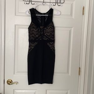 Black and nude dress